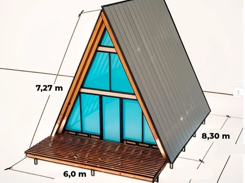 Chalé no estilo A-Frame