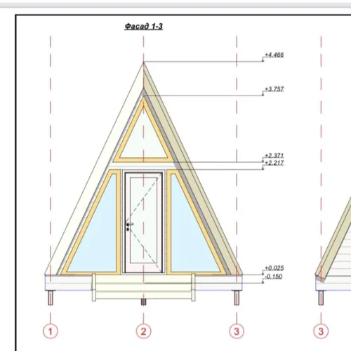 Planta do chalé Steel Frame